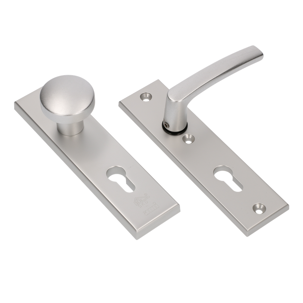 AMI Veiligheidsbeslag 193*50 Kn 169/50 Buiten en Binnen Profielcilinder 55, Deurkruk 332 F1 Deurdikte 38/42 - 822511